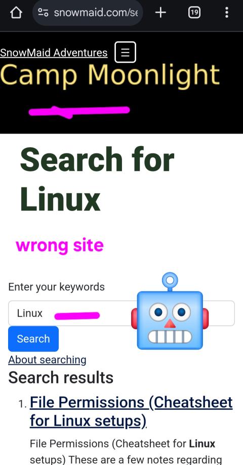 Wrong site