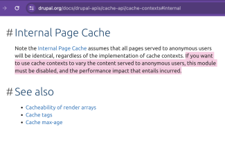Internal Page Cache